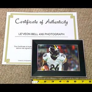 Le’Veon Bell 4x6 signed autograph photo w/ COA